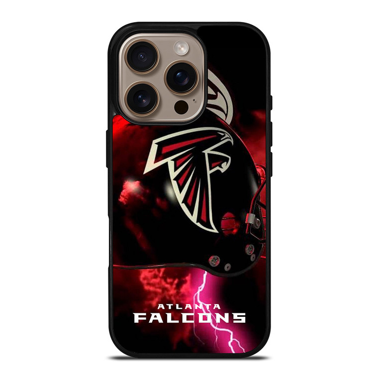 ATALANTA FALCONS LIGHTNING HELMET iPhone 16 Pro Case Cover