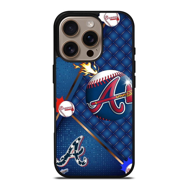 ATLANTA BRAVES LOVE BASEBALL iPhone 16 Pro Case Cover