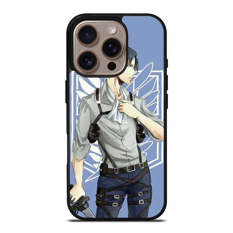 ATTACK ON TITAN ANIME LEVI iPhone 16 Pro Case Cover