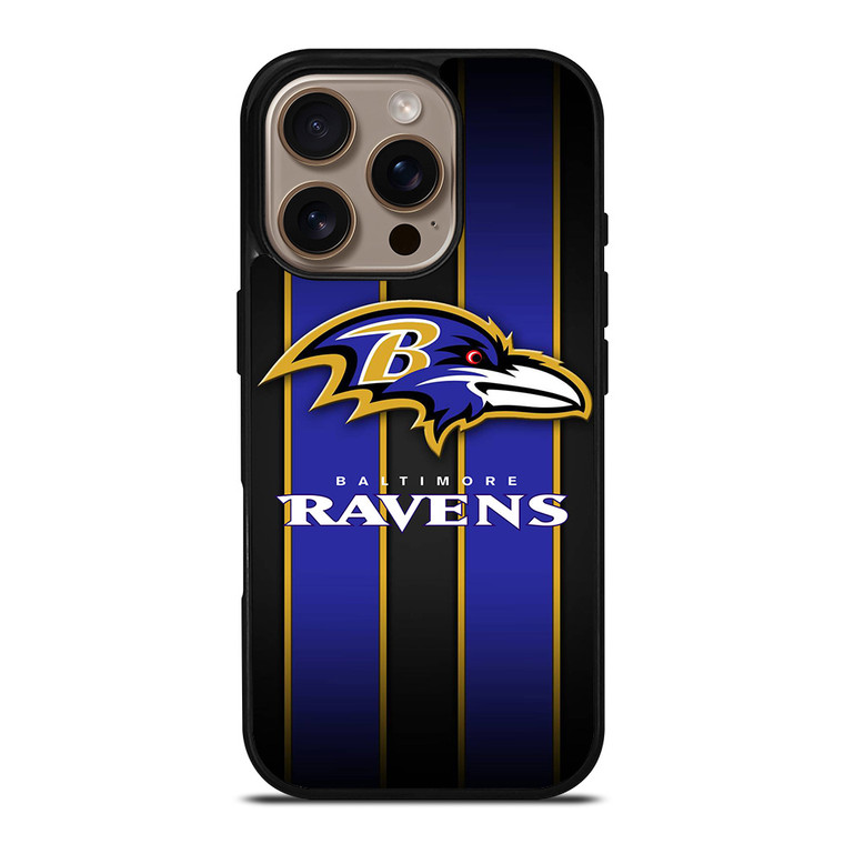 BALTIMORE RAVENS NFL STRIPE LOGO iPhone 16 Pro Case Cover BALTIMORE RAVENS NFL STRIPE LOGO iPhone 16 Pro Case Cover