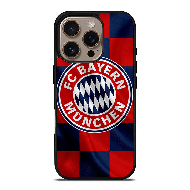 BAYERN MUNCHEN FC FLAG LOGO iPhone 16 Pro Case Cover