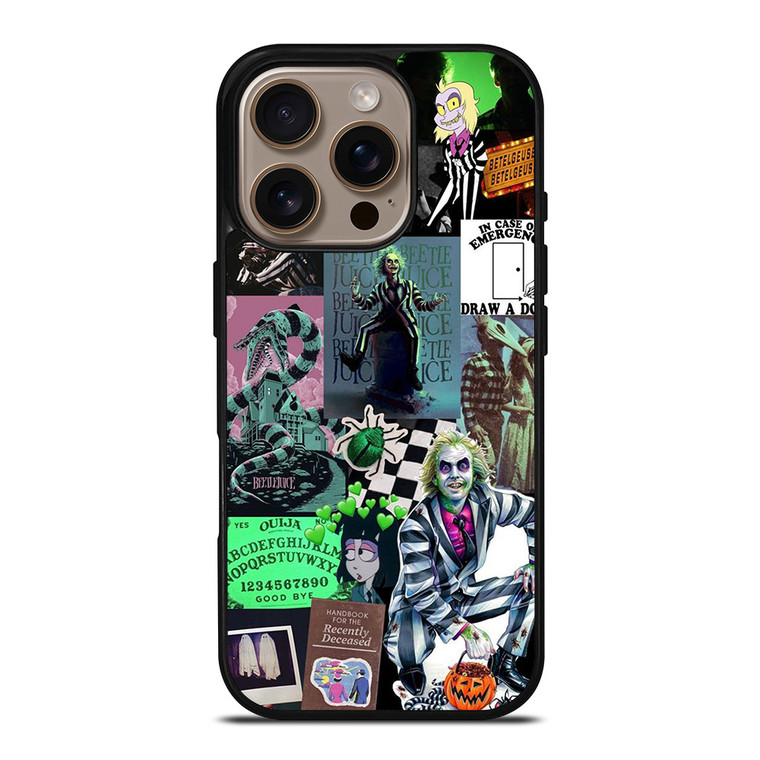 BEETLEJUICE TIM BURTON COLLAGE iPhone 16 Pro Case Cover