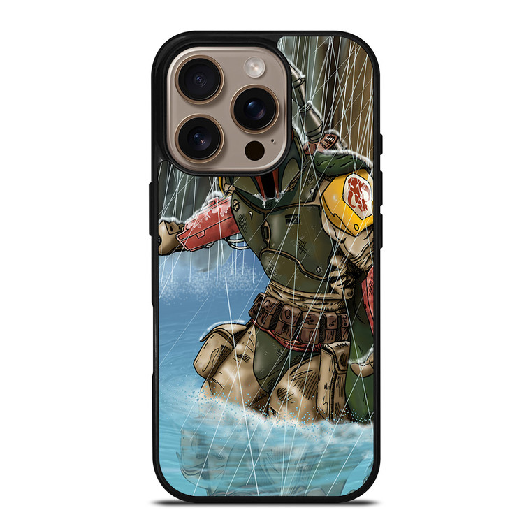 BOBA FETT STAR WARS CARTOON iPhone 16 Pro Case Cover