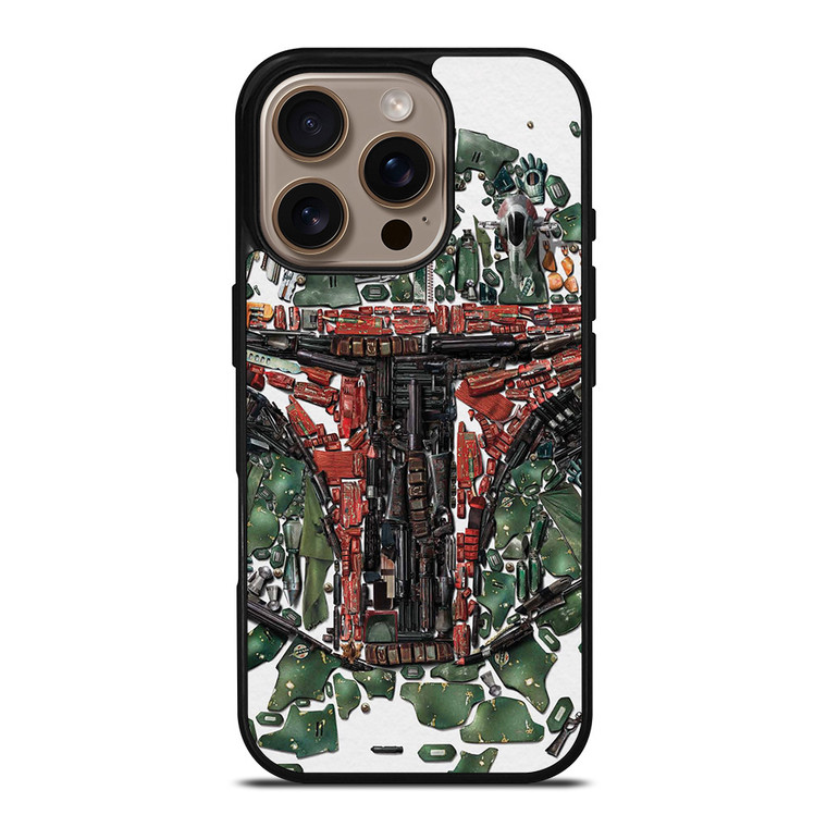 BOBA FETT STAR WARS MOZAIC iPhone 16 Pro Case Cover