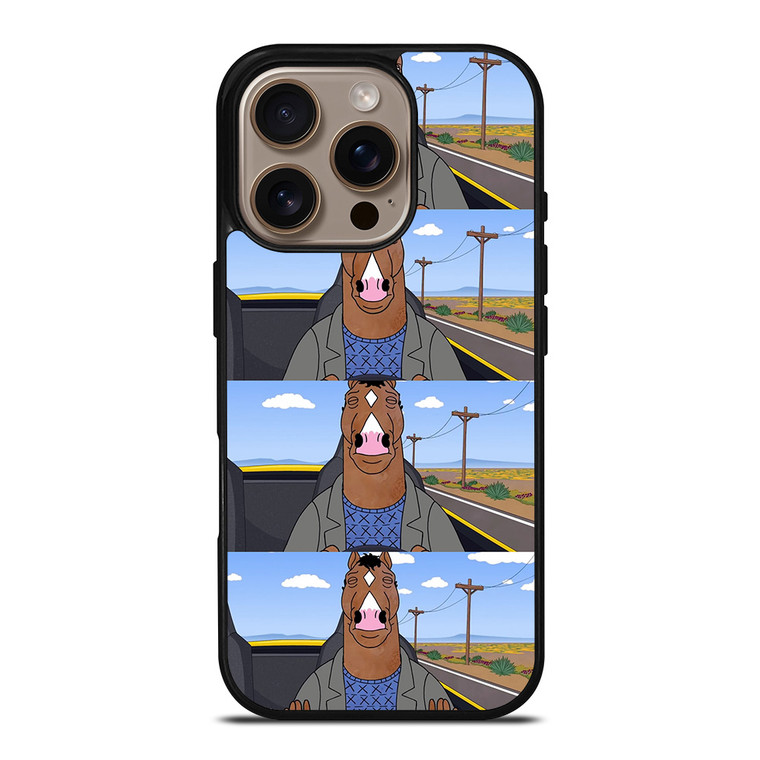 BOJACK HORSEMAN FACE COLLAGE iPhone 16 Pro Case Cover