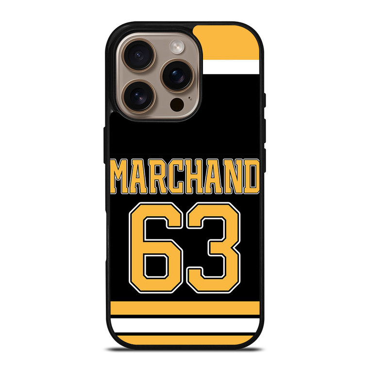 BRAD MARCHAND BOSTON BRUINS NHL iPhone 16 Pro Case Cover