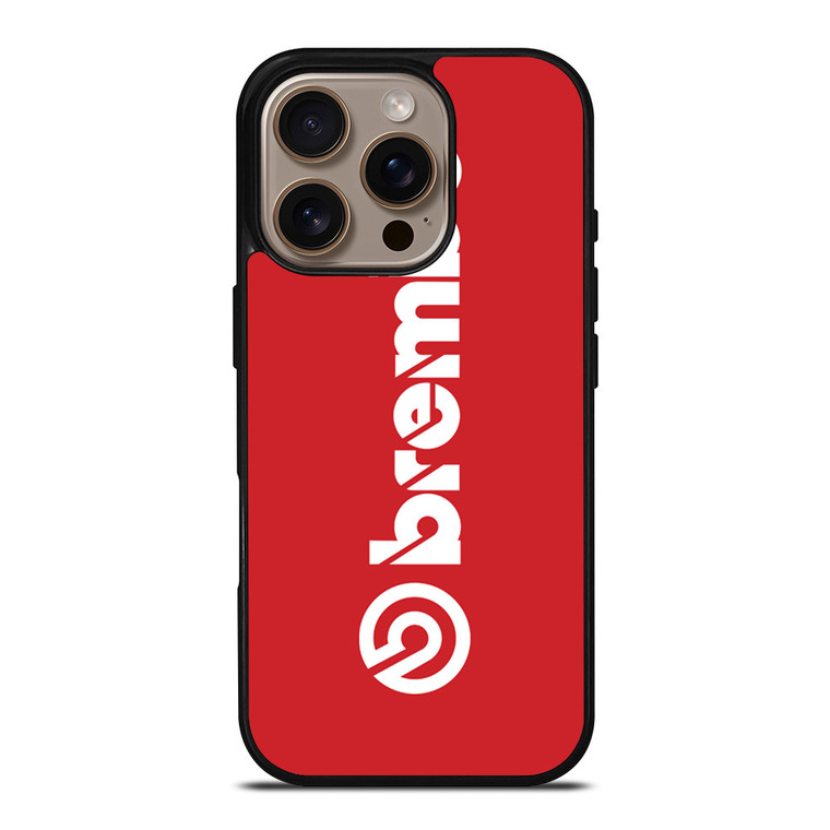 BREMBO DISC BRAKE RED LOGO iPhone 16 Pro Case Cover
