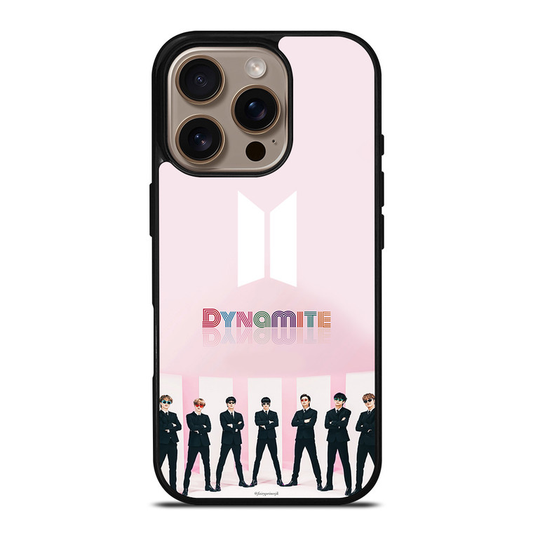 BTS DYNAMITE PINK iPhone 16 Pro Case Cover