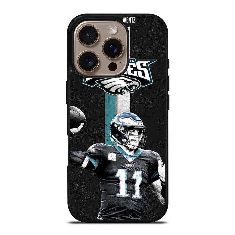 CARSON 11 WENTZ PHILADELPHIA EAGLES iPhone 16 Pro Case Cover