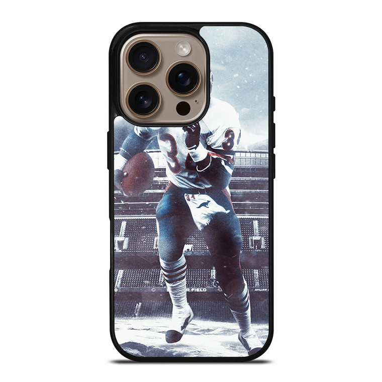 CHICAGO BEARS WALTER PAYTON FOOTBALL iPhone 16 Pro Case Cover