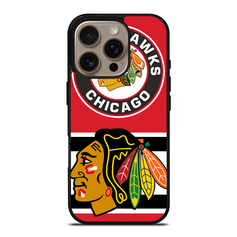 CHICAGO BLACKHAWKS NHL LOGO iPhone 16 Pro Case Cover