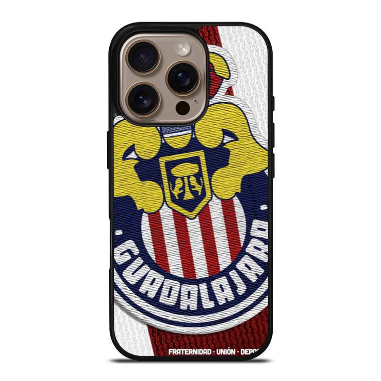CHIVAS DE GUADALAJARA EMBOIRED LOGO iPhone 16 Pro Case Cover