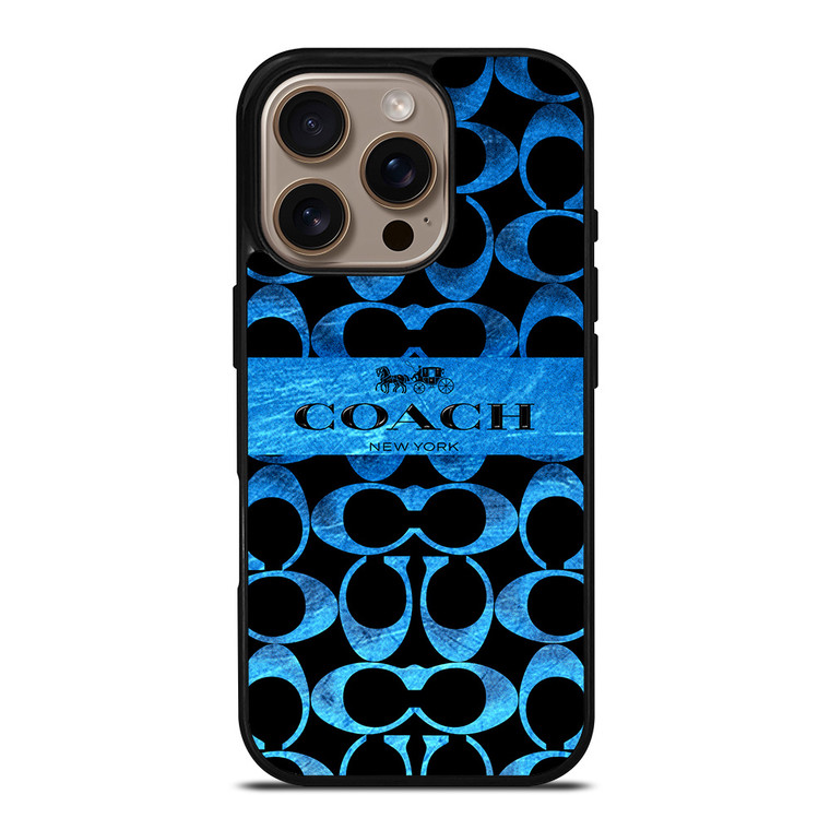 COACH NEW YORK BLUE 2 iPhone 16 Pro Case Cover