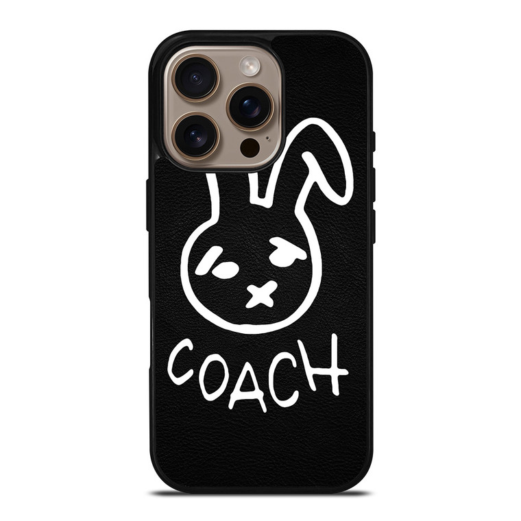 COACH NEW YORK RABBIT LEATHER iPhone 16 Pro Case Cover
