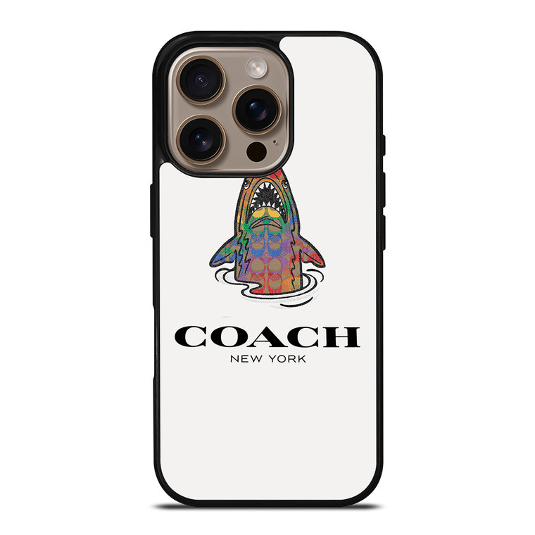 COACH NEW YORK SHARK iPhone 16 Pro Case Cover