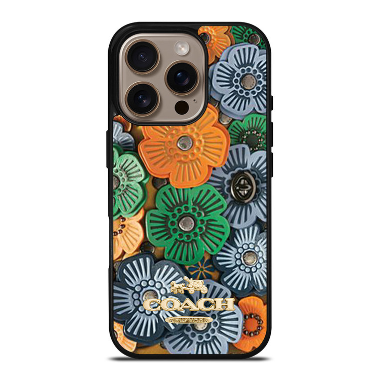 COACH NEW YORK TEA ROSE iPhone 16 Pro Case Cover