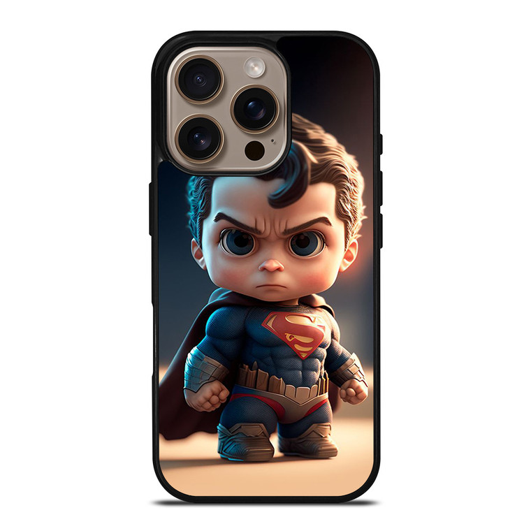 CUTE SUPERMAN DC HEROES iPhone 16 Pro Case Cover