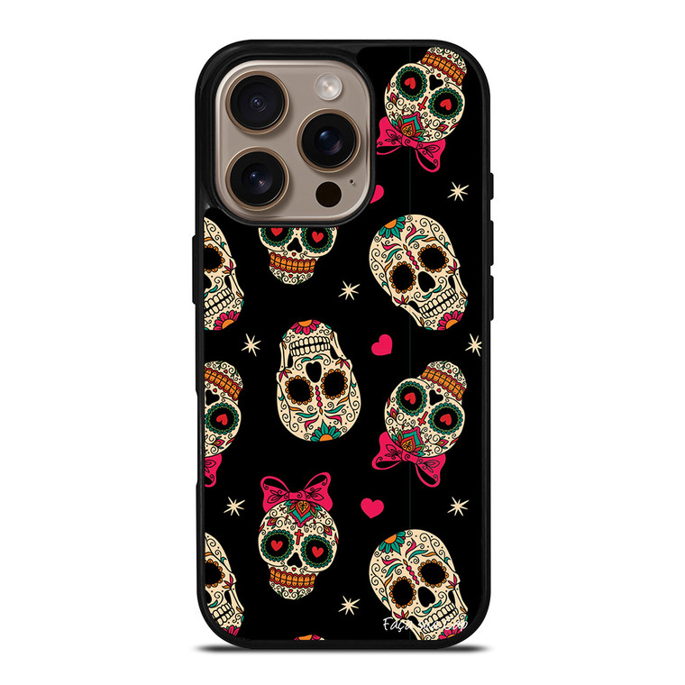 DAY OF THE DEAD CUTE PATTERN iPhone 16 Pro Case Cover