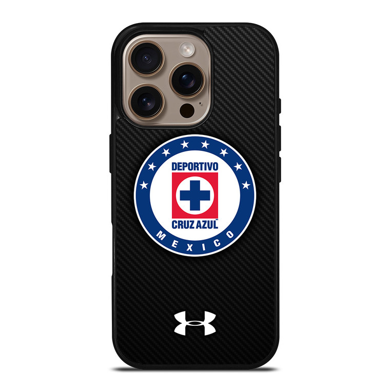 DEPORTIVO CRUZ AZUL CARBON LOGO iPhone 16 Pro Case Cover