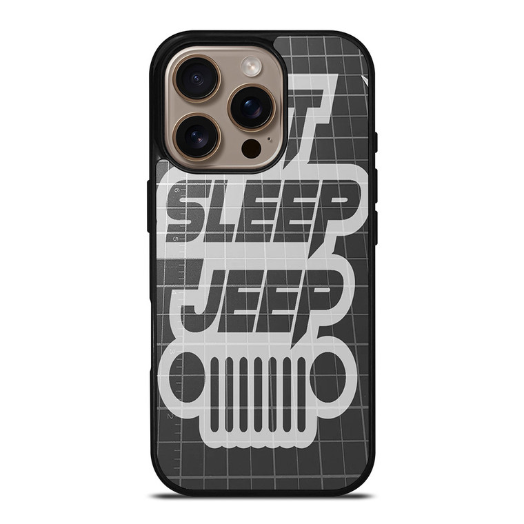 EAT SLEEP JEEP LOGO iPhone 16 Pro Case Cover
