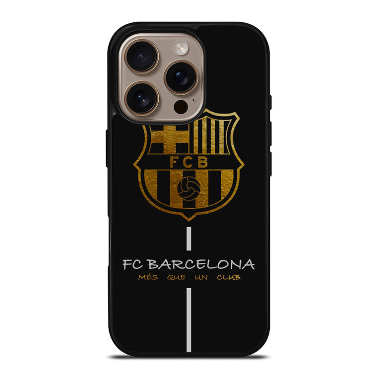 FC BARCELONA MES QUE UN CLUB GOLD iPhone 16 Pro Case Cover