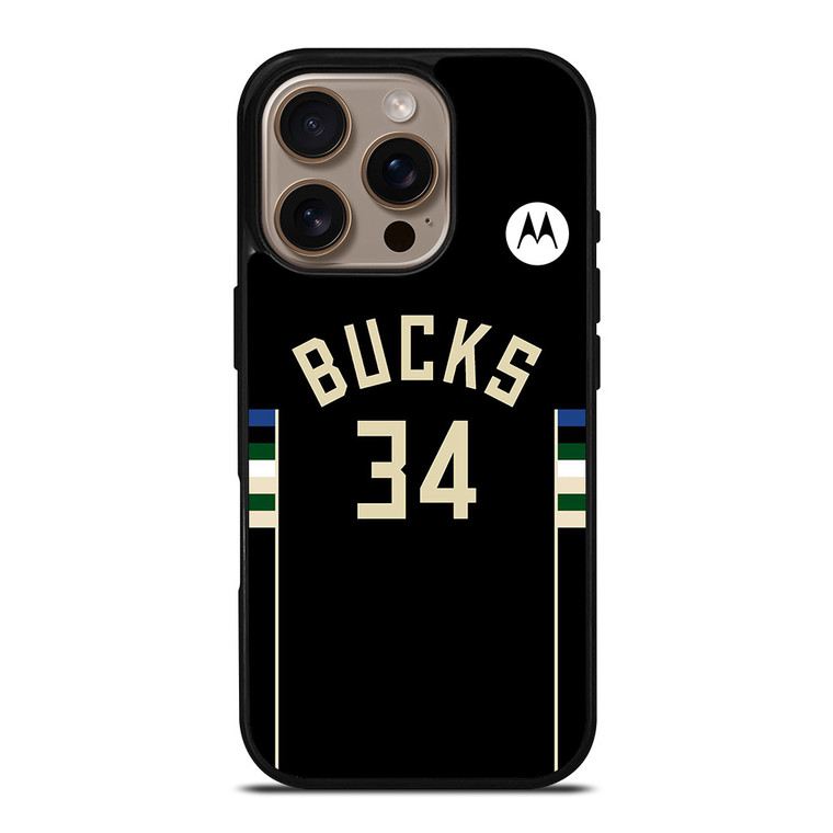 GIANNIS ANTETOKOUNMPU MILWAUKEE BUCKS KIT iPhone 16 Pro Case Cover