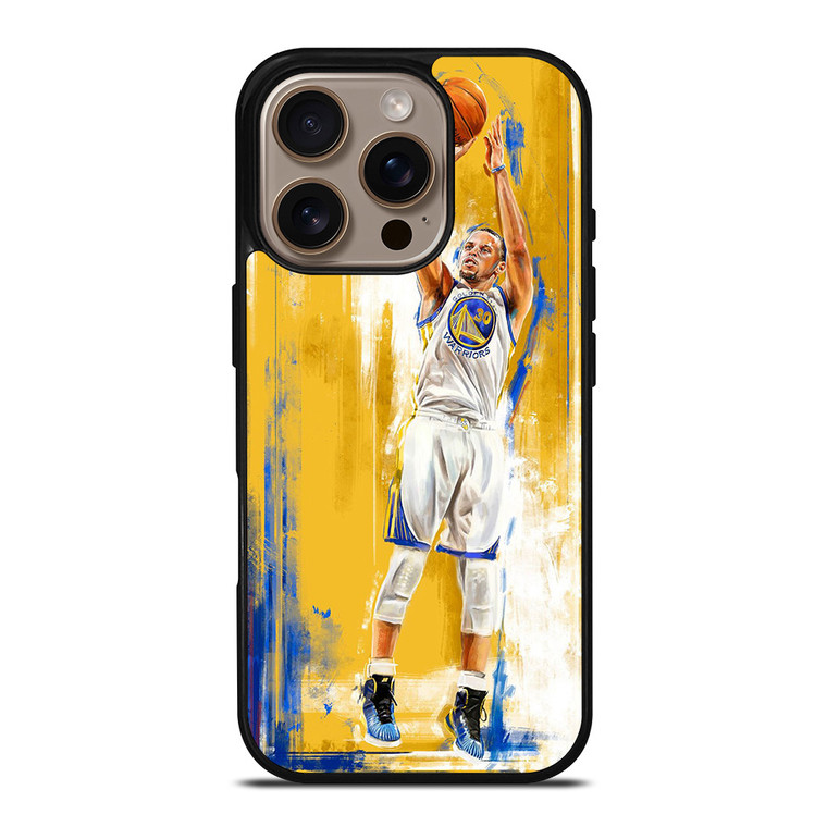 GOLDEN STATE STEPHEN CURRY YELLOW BASKET iPhone 16 Pro Case Cover