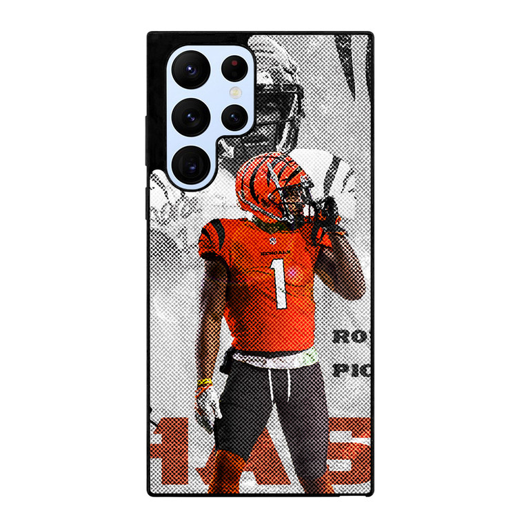 JAMARR CHASE CINCINNATI BENGALS NFL FOOTBALL Samsung Galaxy S22 Ultra Case Cover