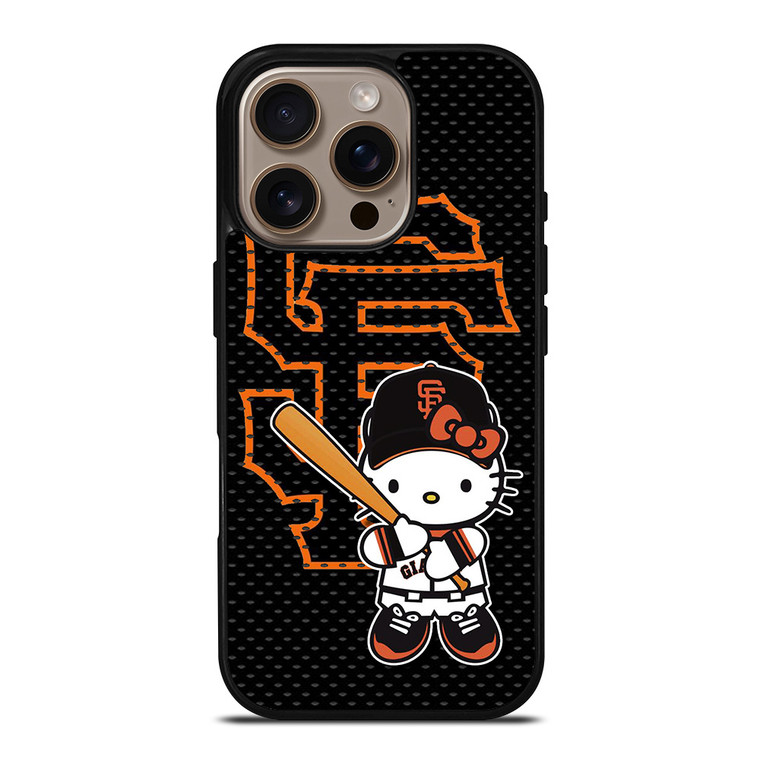 HELLO KITTY SAN FRANCISCO GIANTS MLB iPhone 16 Pro Case Cover