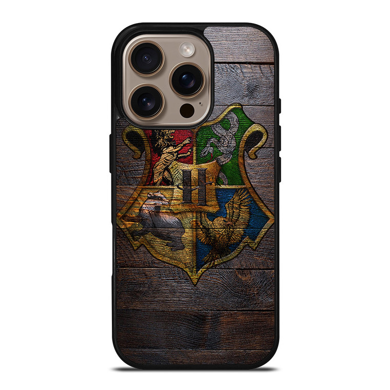 HOGWARTS HARRY POTTER WOODEN LOGO iPhone 16 Pro Case Cover