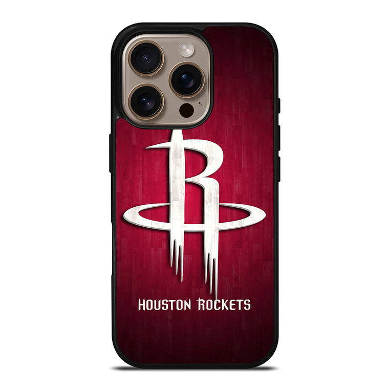 HOUSTON ROCKETS WOODEN LOGO 2 iPhone 16 Pro Case Cover