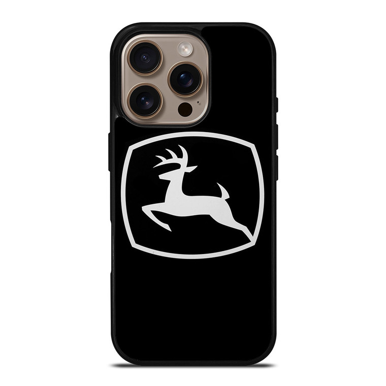 JOHN DEERE BLACK LOGO iPhone 16 Pro Case Cover