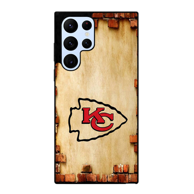 KANSAS CITY CHIEFS NFL FOOTBALL BRICKED Samsung Galaxy S22 Ultra Case Cover
