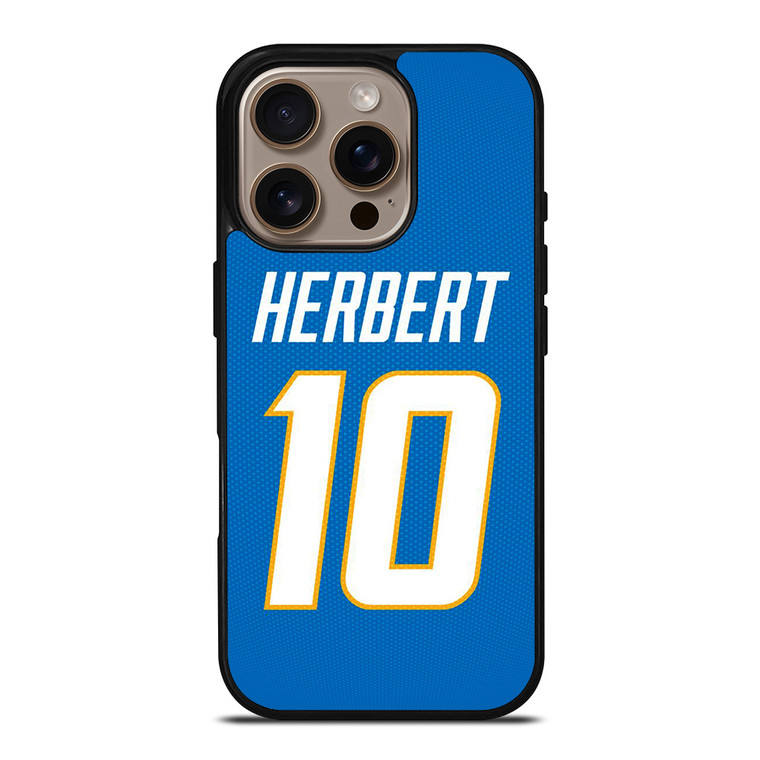 JUSTIN HERBERT LOS ANGELES CHARGERS NFL iPhone 16 Pro Case Cover