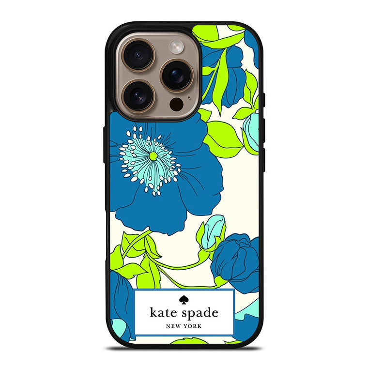 KATE SPADE BLUE FLORAL iPhone 16 Pro Case Cover