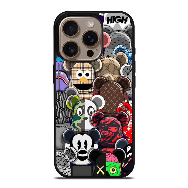 KAWS ALL CHARACTER ICON iPhone 16 Pro Case Cover