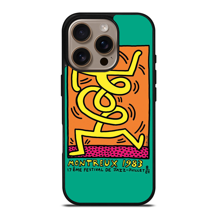 KEITH HARING MONTREUX 1983 iPhone 16 Pro Case Cover