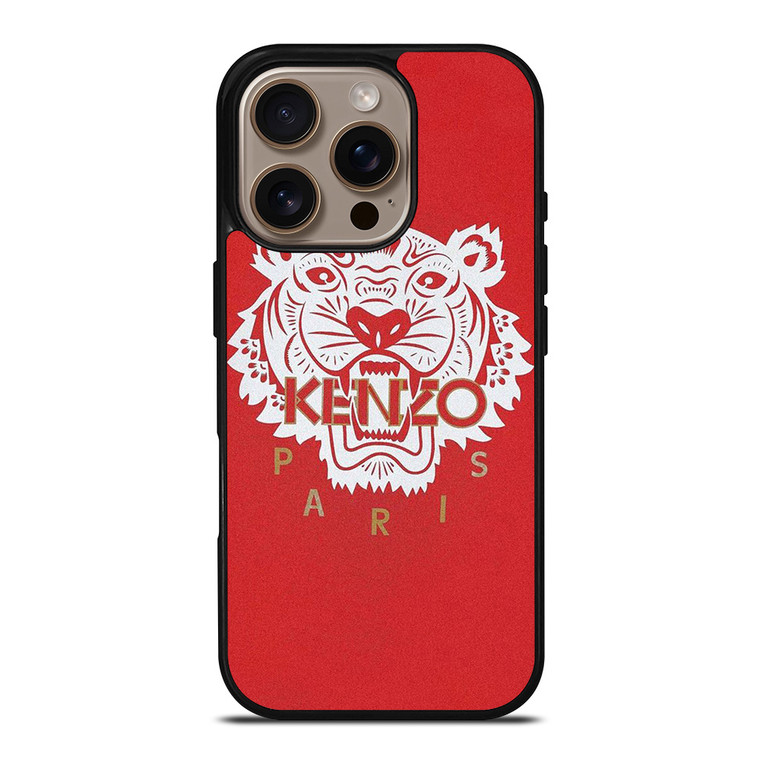 KENZO PARIS TIGER RED iPhone 16 Pro Case Cover
