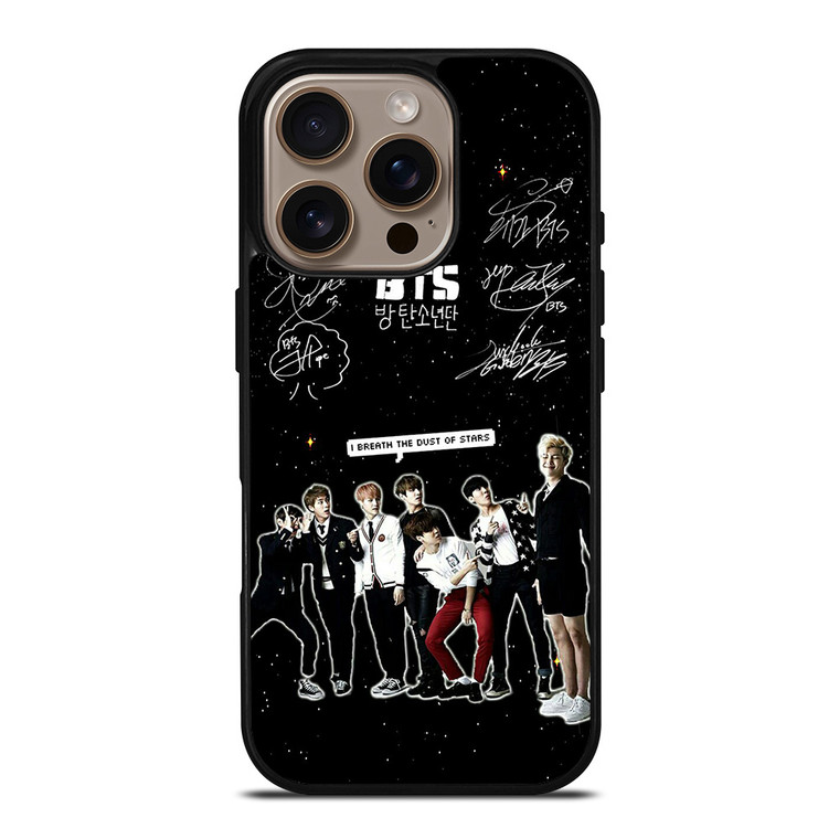 KPOP BANGTAN BOYS BTS SIGNATURE  iPhone 16 Pro Case Cover