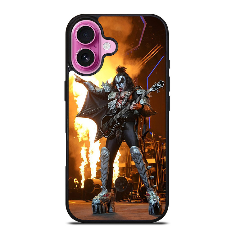 ACE FREHLEY AND GUITAR FIRE KISS iPhone 16 Plus Case Cover ACE FREHLEY AND GUITAR FIRE KISS iPhone 16 Plus Case Cover