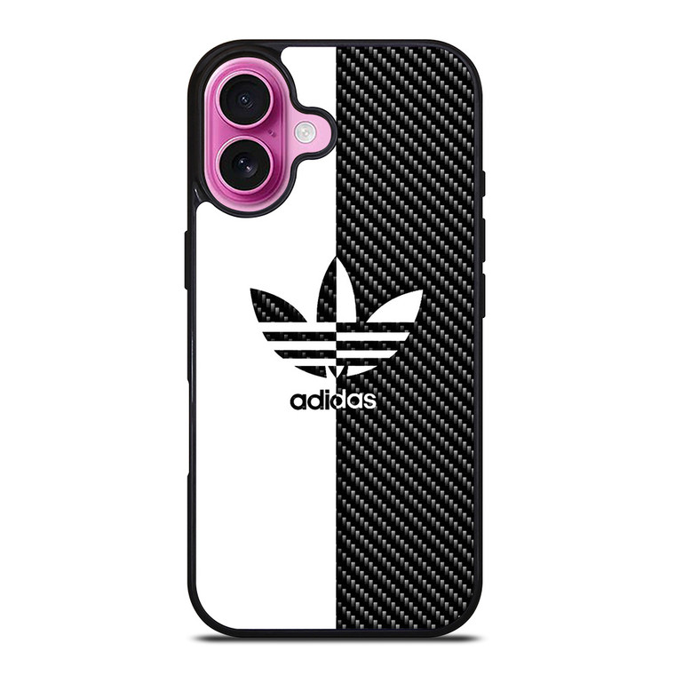 ADIDAS SLICED CARBON FIBER iPhone 16 Plus Case Cover