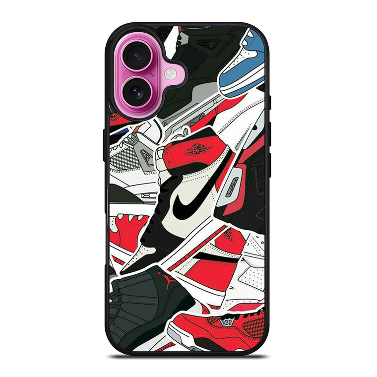 AIR JORDAN NIKE COLLAGE 2 iPhone 16 Plus Case Cover