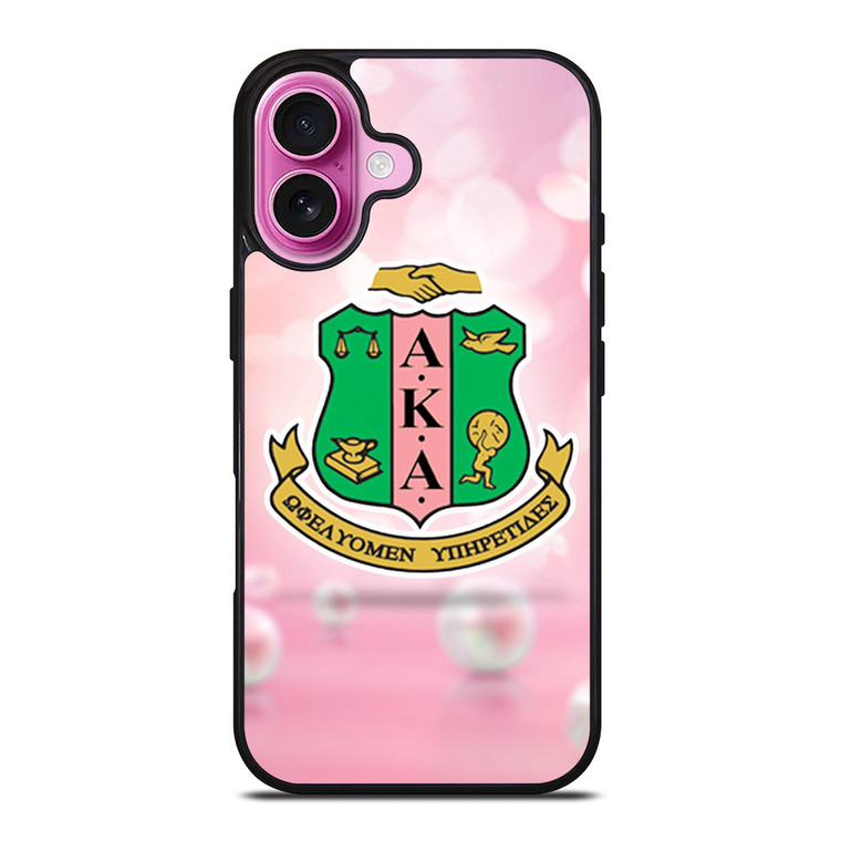 AKA PINK AND GREEN LOGO 2 iPhone 16 Plus Case Cover AKA PINK AND GREEN LOGO 2 iPhone 16 Plus Case Cover