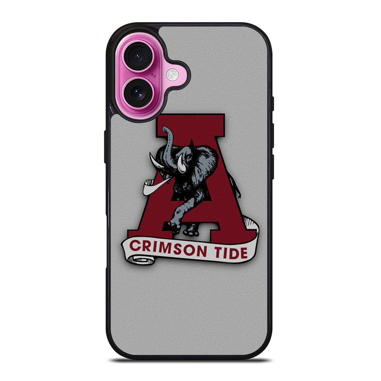ALABAMA CRIMSON TIDE LOGO iPhone 16 Plus Case Cover