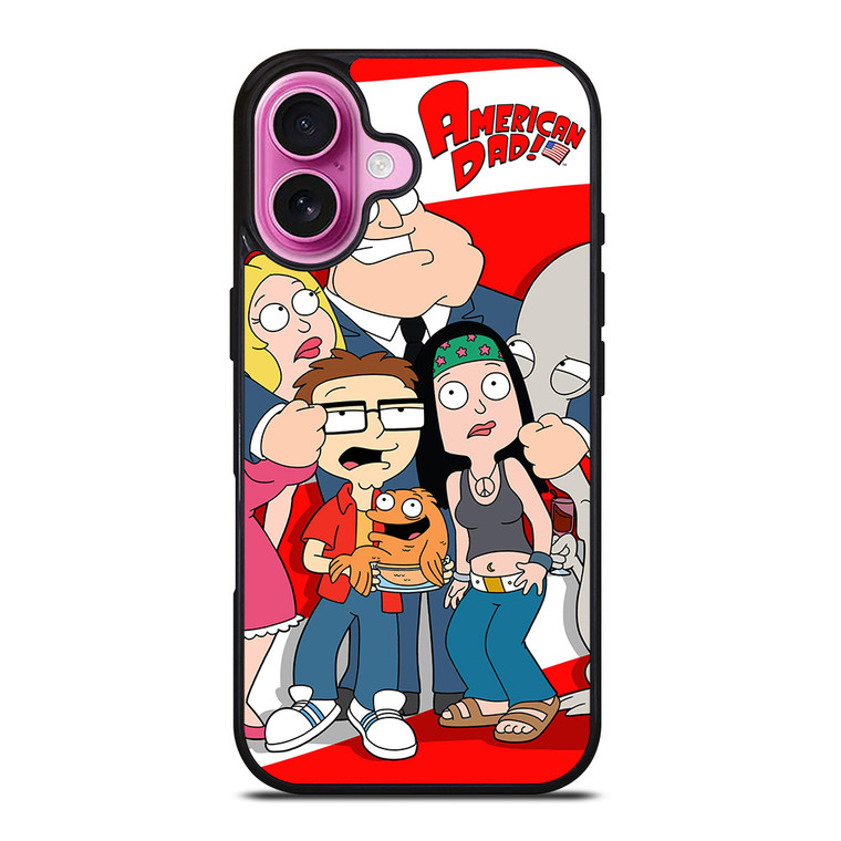 AMERICAN DAD USA FLAG iPhone 16 Plus Case Cover