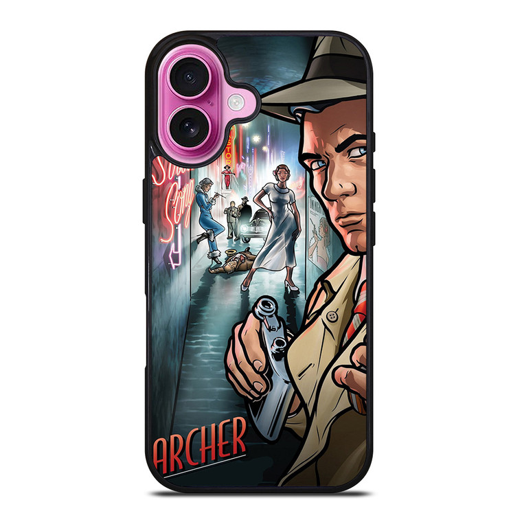 ARCHER CARTOON MOVIE POSTER iPhone 16 Plus Case Cover