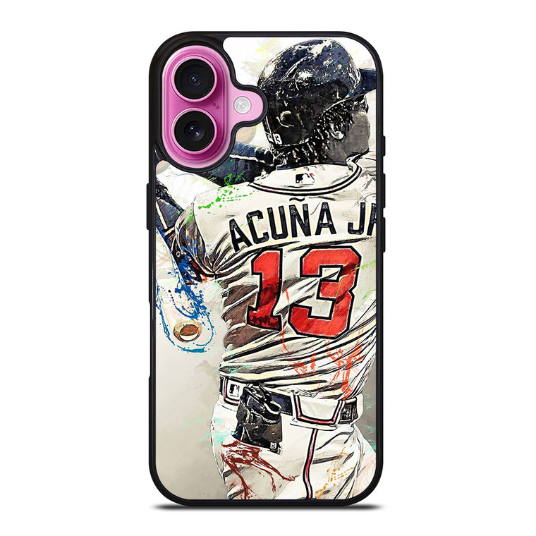 ATLANTA BRAVES ACUNA JR 13 BASEBALL iPhone 16 Plus Case Cover
