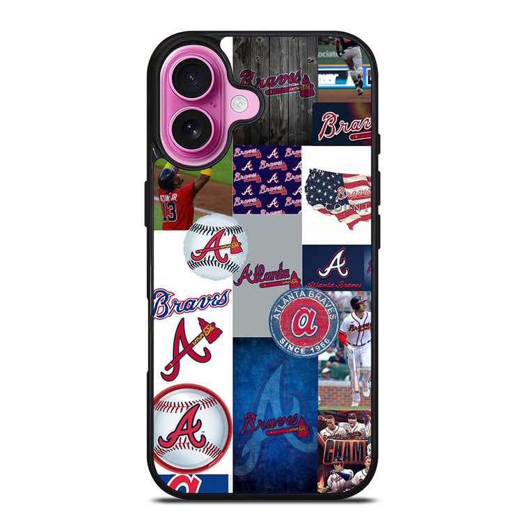 ATLANTA BRAVES COLLAGE WALL iPhone 16 Plus Case Cover