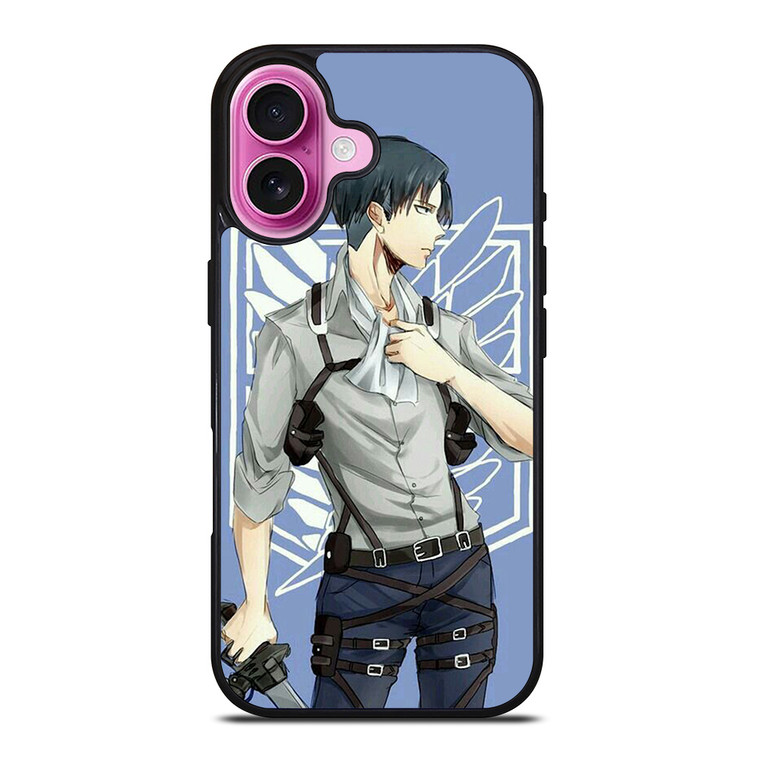 ATTACK ON TITAN ANIME LEVI iPhone 16 Plus Case Cover