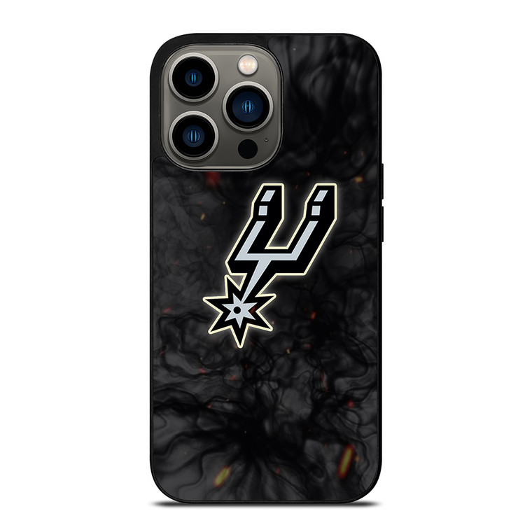 SAN ANTONIO SPURS BASKETBALL NBA FIRE iPhone 13 Pro Case Cover